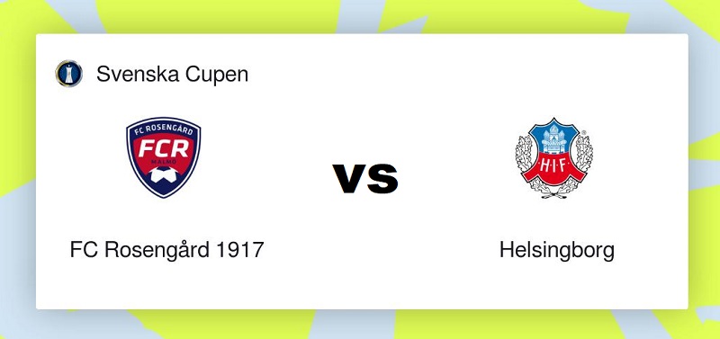 Trận đấu Rosengard vs Helsingborg, 00h00, ngày 23/8